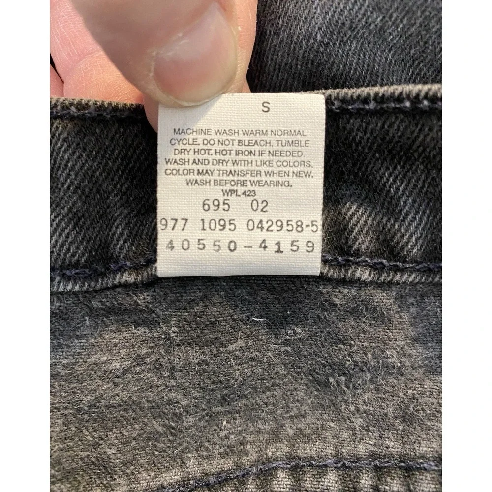 Levi's 550 Relaxed Fit Jeans Men's 40x30 Black Gray Tapered Leg Denim
